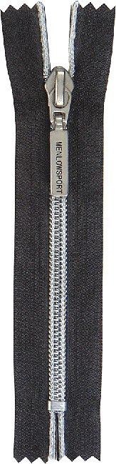 Nylon With silver teeth Close-end